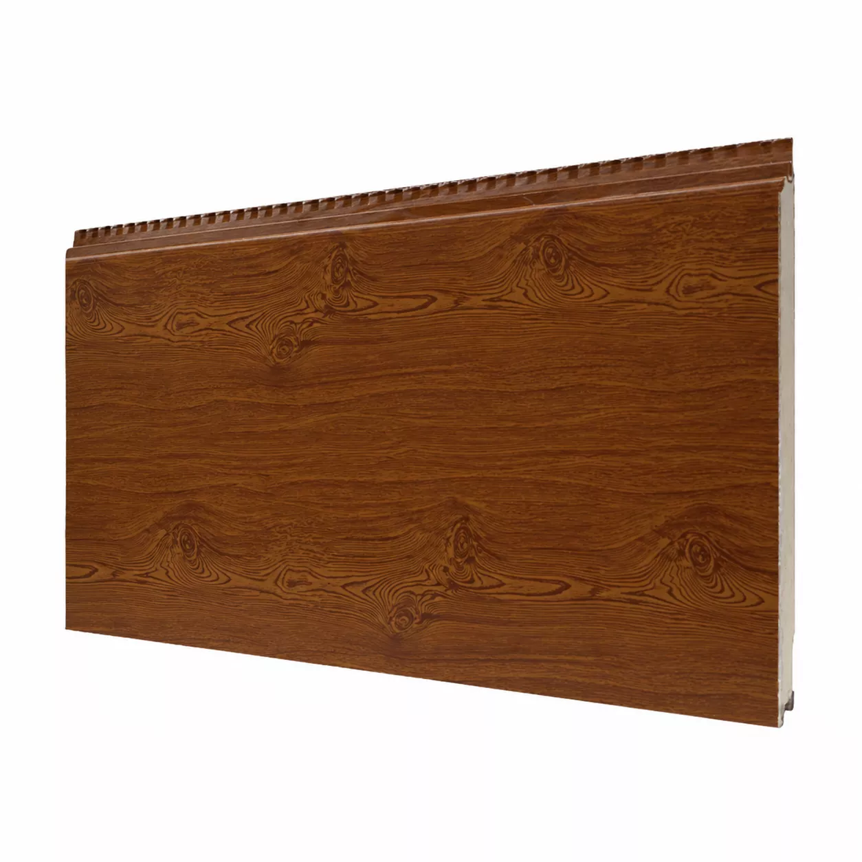 Flat Wood Grain Metal Siding Panel